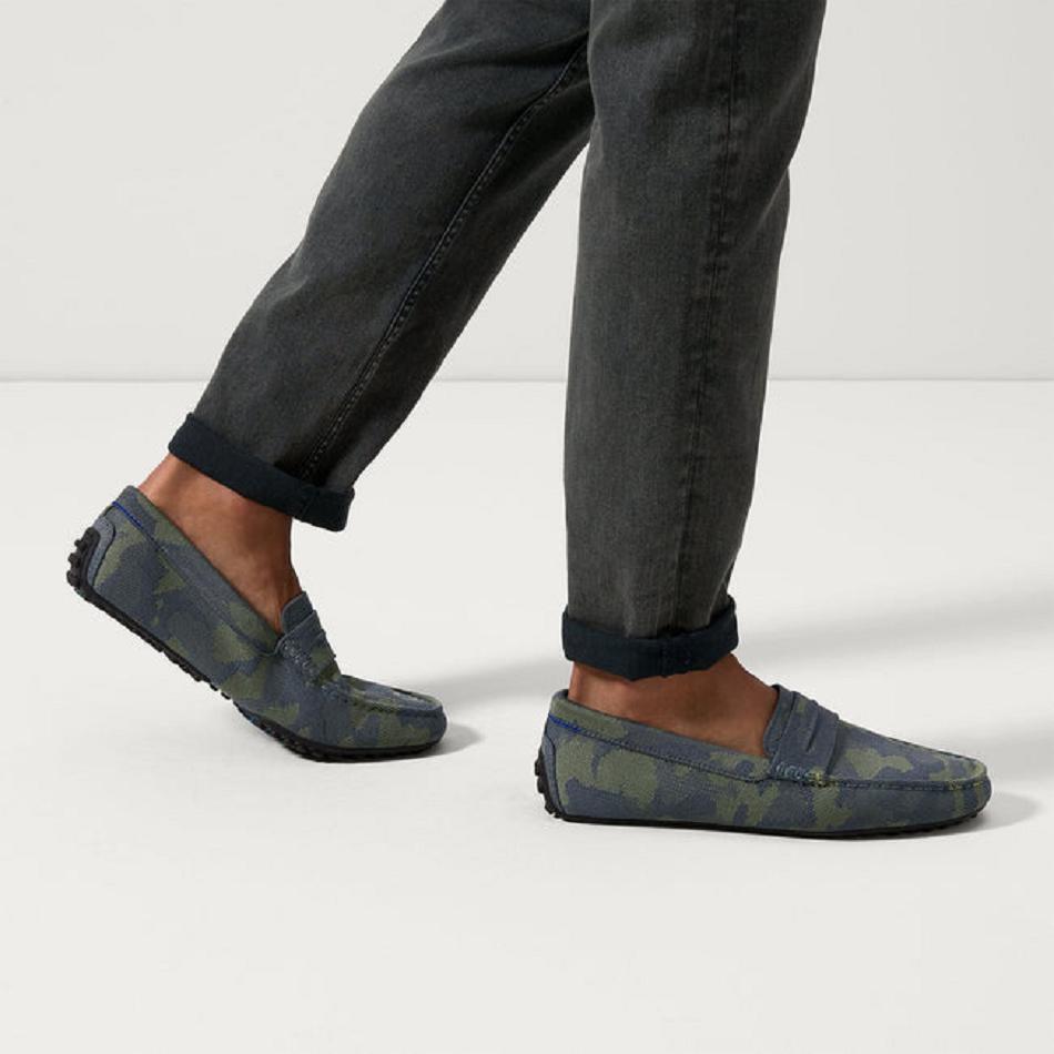 Men's Rothy's The Driving Loafers Camo | AUQAV15647