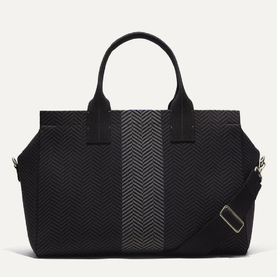Men\'s Rothy\'s The Overnighter Travel Bags Grey / Black | AUJVR36442