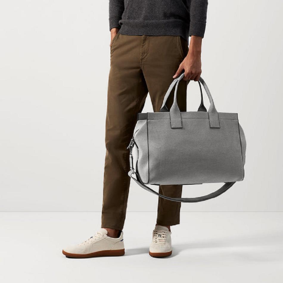 Men's Rothy's The Overnighter Travel Bags Grey | AUQAV44746