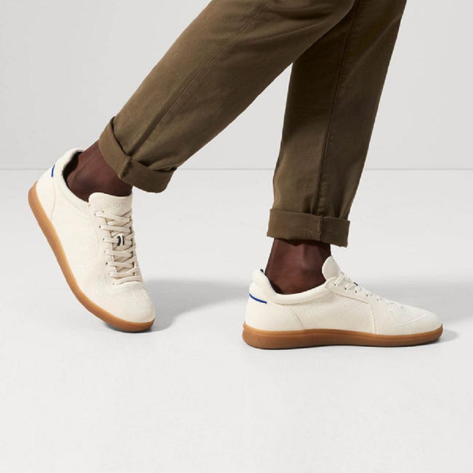 Men's Rothy's The RS01 Sneakers Beige | AUXBR36232