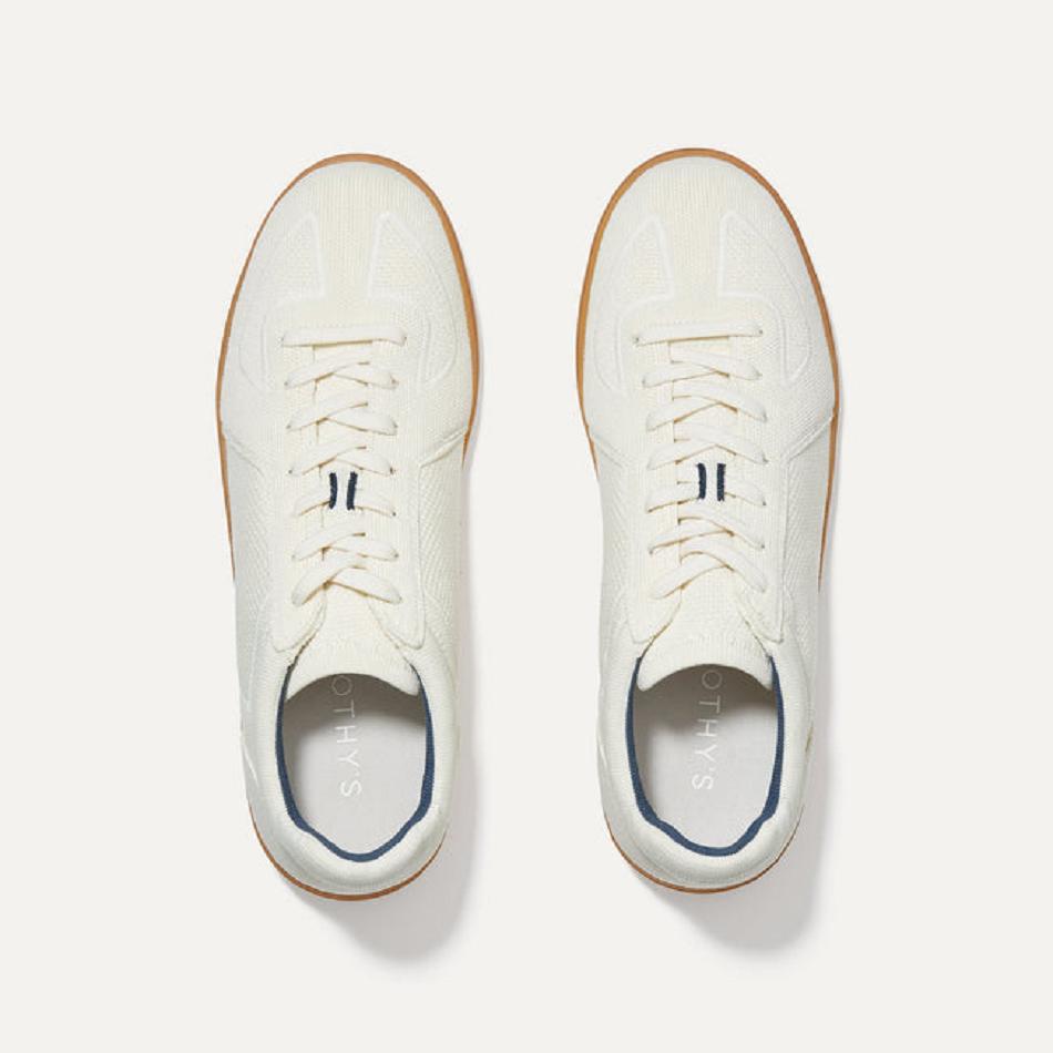 Men's Rothy's The RS01 Sneakers Beige | AUXBR36232