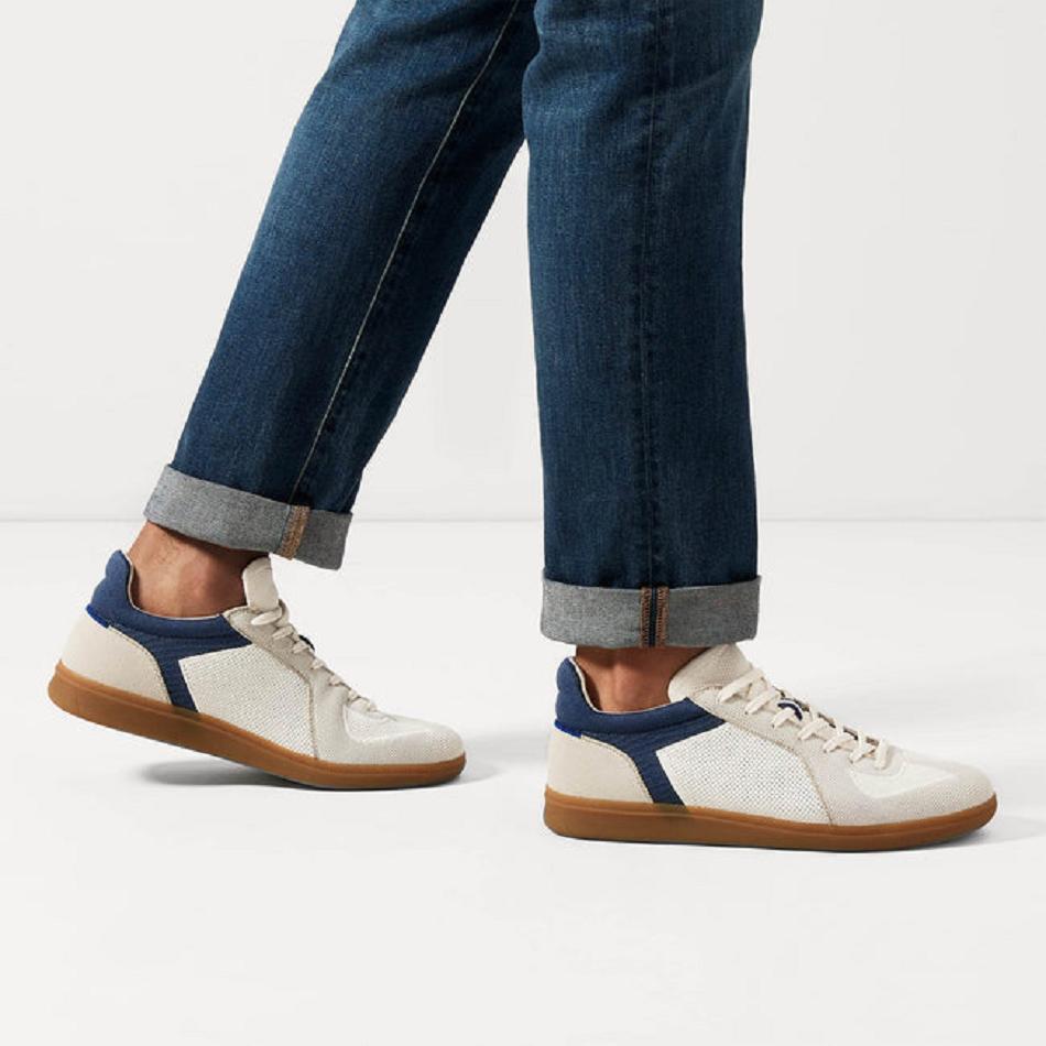 Men's Rothy's The RS01 Sneakers White | AUCIF83612