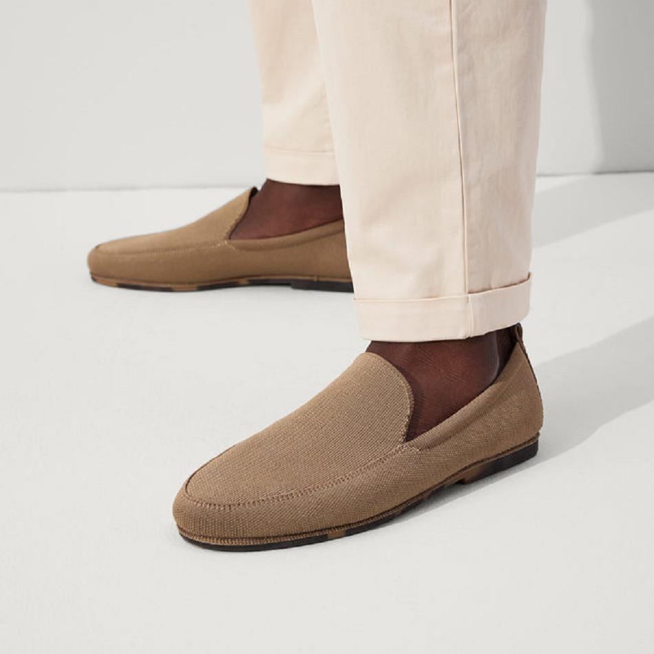 Men's Rothy's The Ravello Loafers Brown | AUNZX93684