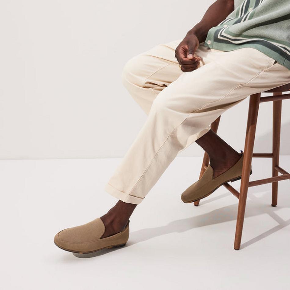 Men's Rothy's The Ravello Loafers Brown | AUNZX93684