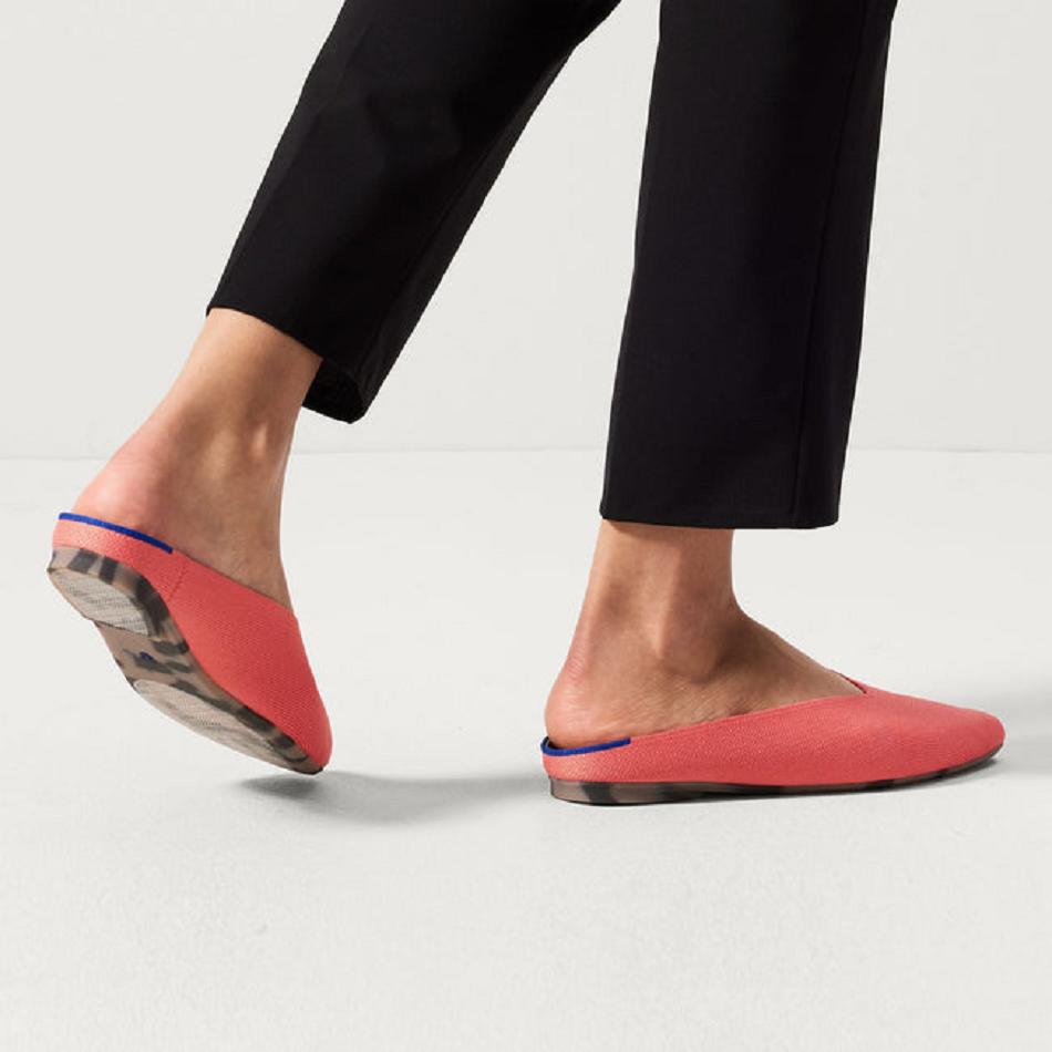 Women's Rothy's The Almond Demi Mules Pink | YAUVQ18780
