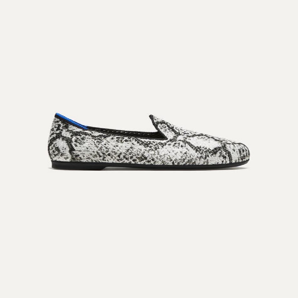Women's Rothy's The Almond Loafer Flat Shoes Grey | BAUSD24760