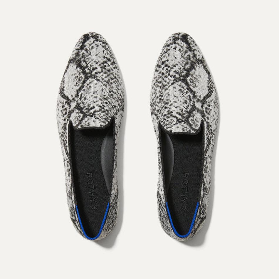 Women\'s Rothy\'s The Almond Loafer Flat Shoes Grey | BAUSD24760