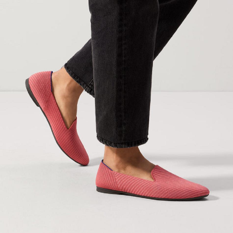 Women's Rothy's The Almond Loafer Flat Shoes Pink | FAUUI65778