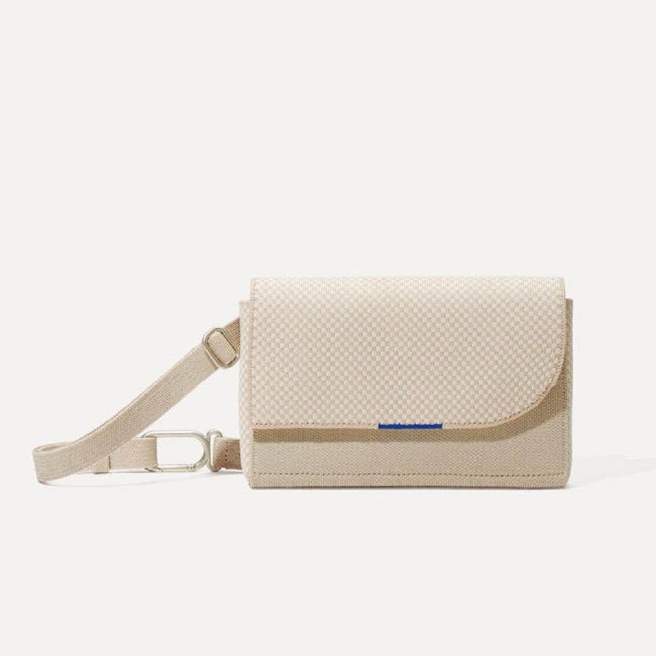 Women\'s Rothy\'s The Belt Bag Crossbody Bags White | EAUVG79407