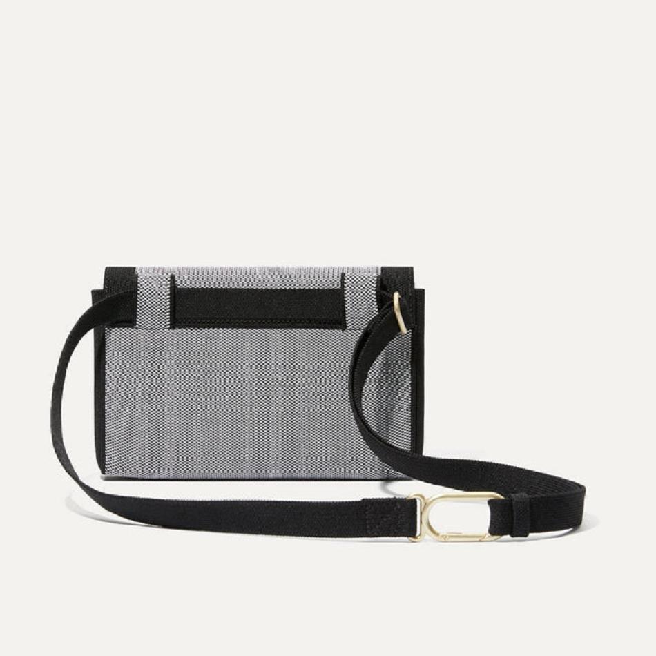Women's Rothy's The Belt Bag Crossbody Bags Grey / White | FAUUI18131