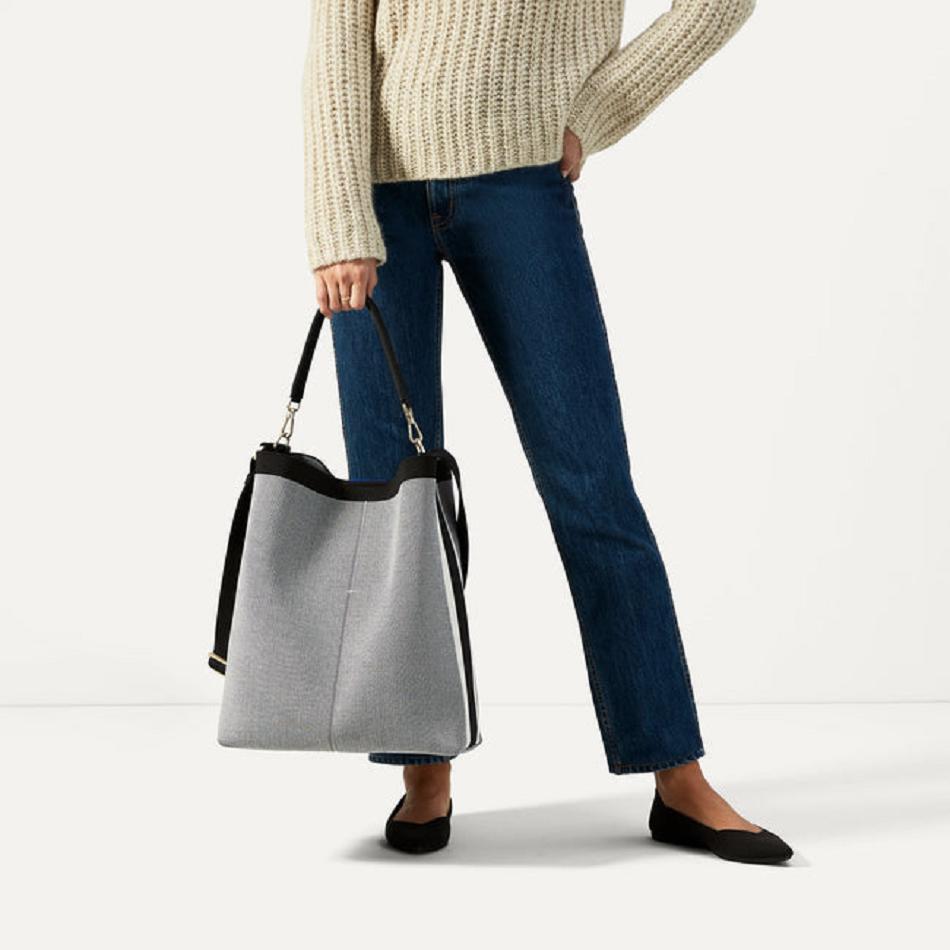 Women's Rothy's The Bucket Bag Handbag Grey | AUJKU13945