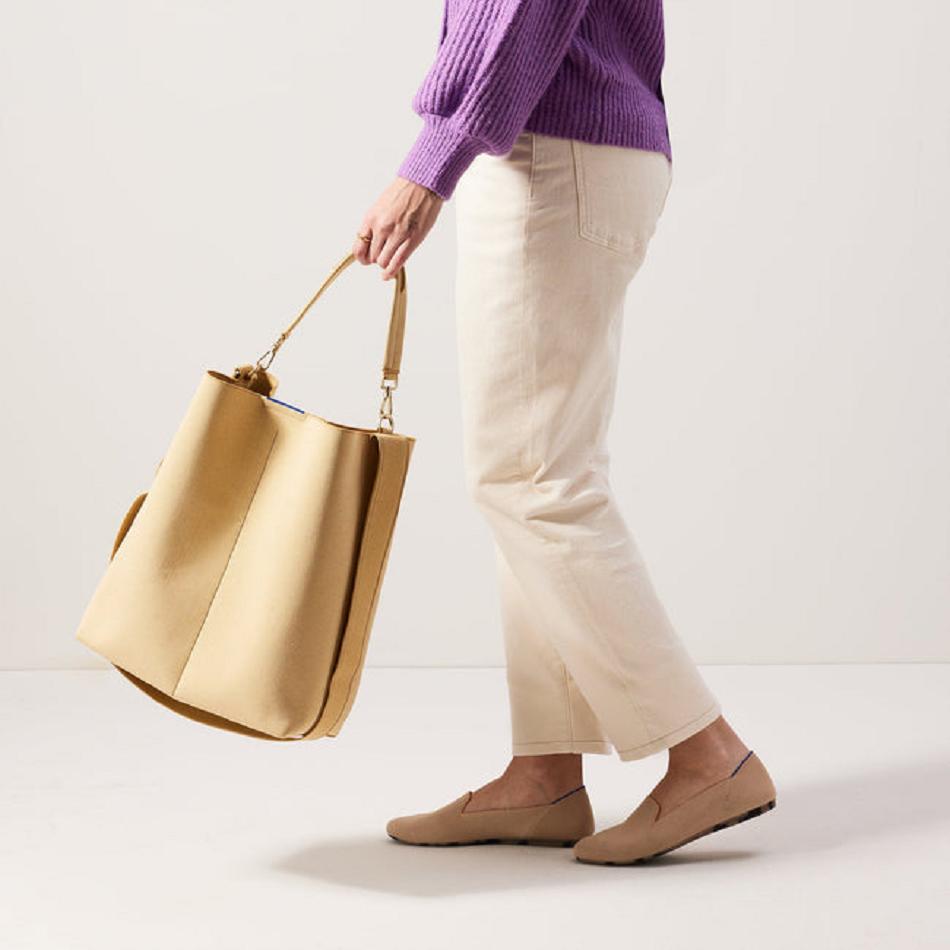 Women's Rothy's The Bucket Bag Handbag Yellow | PAUQX25999
