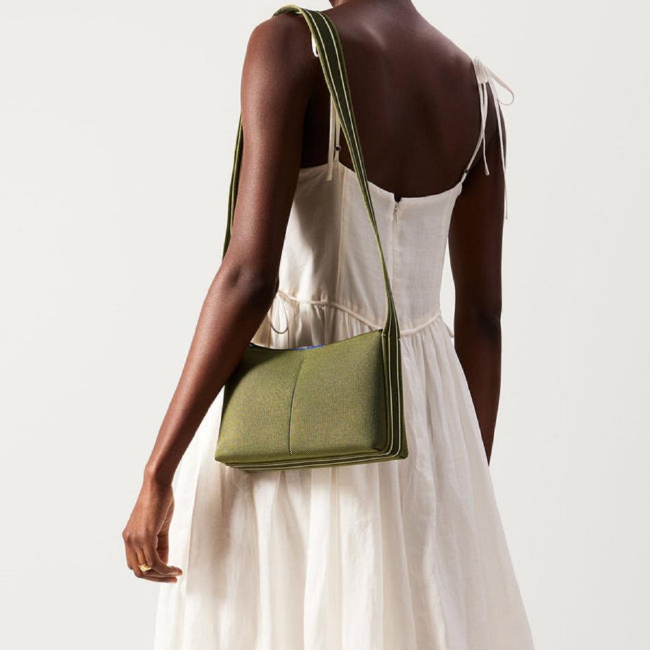 Women's Rothy's The Casual Crossbody Crossbody Bags Green | AUQAV16395