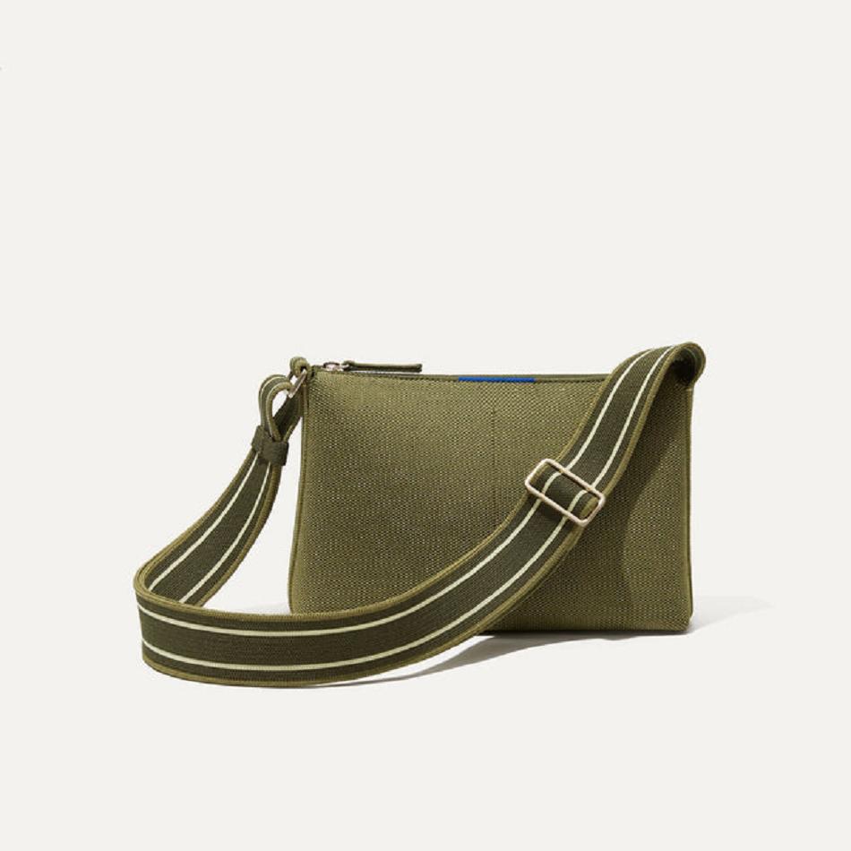 Women\'s Rothy\'s The Casual Crossbody Crossbody Bags Green | AUQAV16395