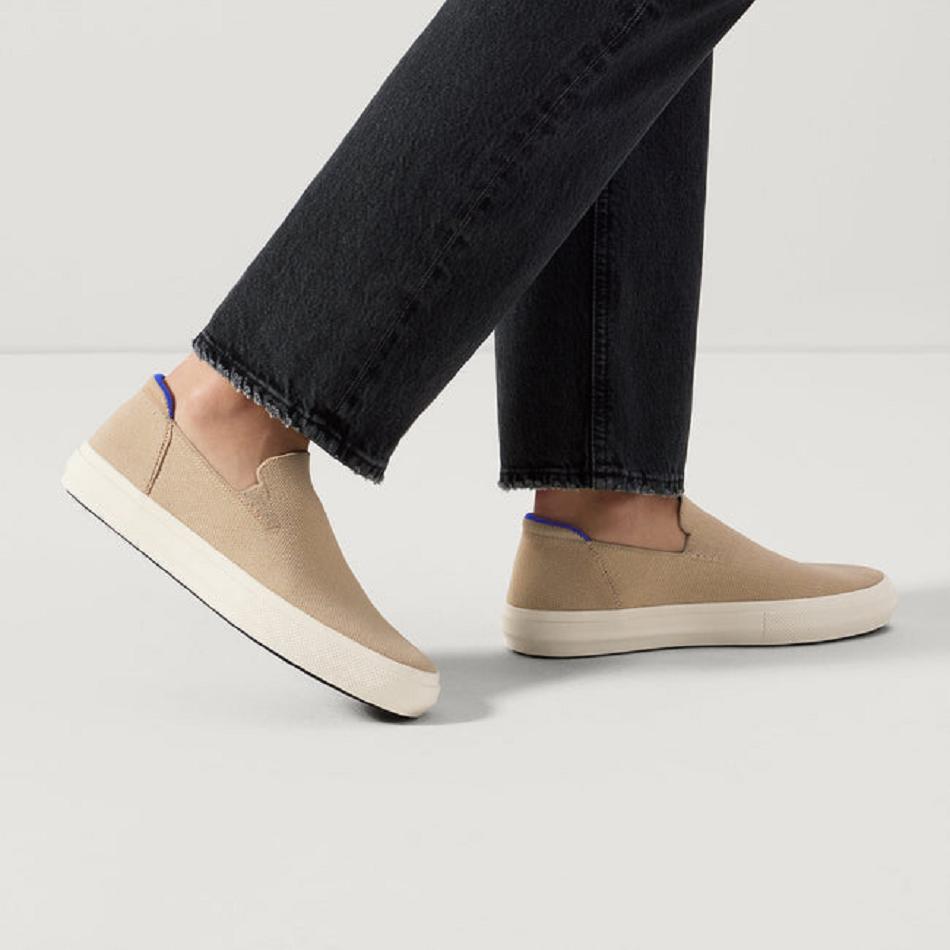 Women's Rothy's The City Slip On Sneakers Brown | AUDFL47727