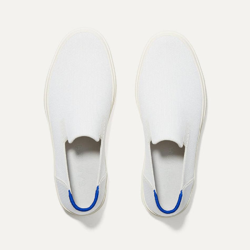 Women's Rothy's The City Slip On Sneakers White | AUJVR58541