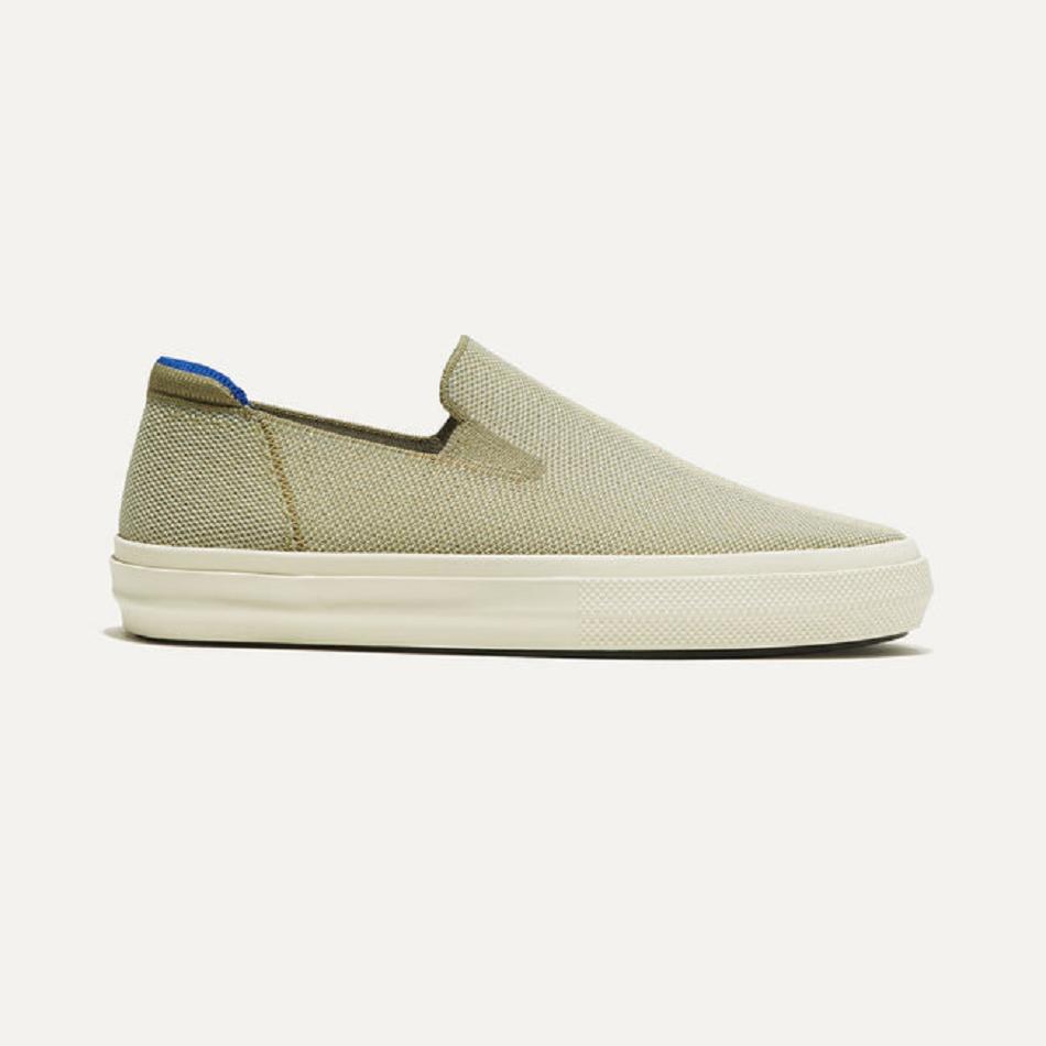 Women\'s Rothy\'s The City Slip On Sneakers Olive | AUXMI82874
