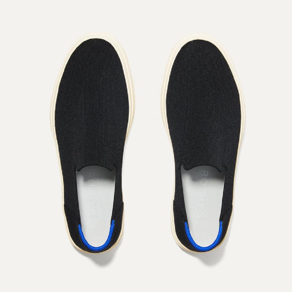 Women's Rothy's The City Slip On Sneakers Black | AUZDE77182