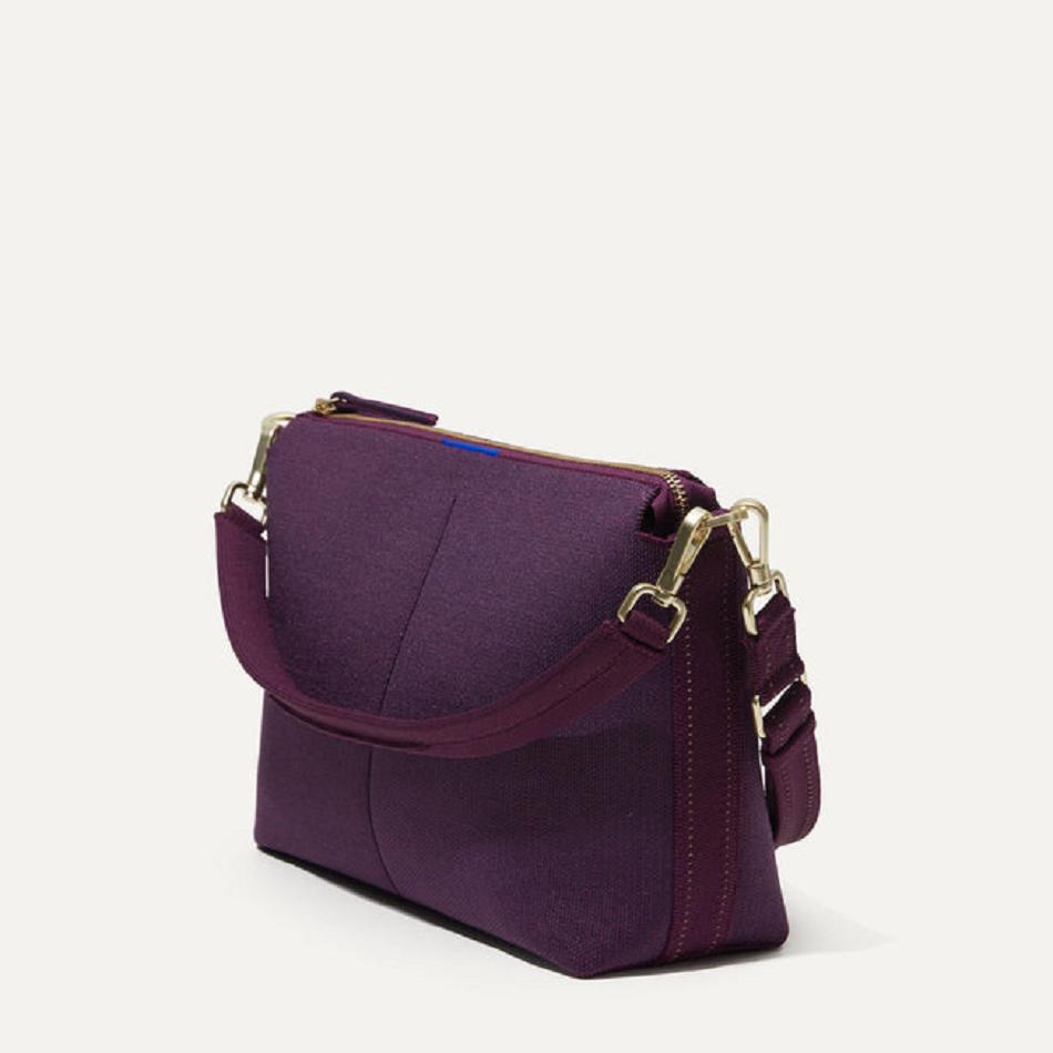 Women's Rothy's The Daily Crossbody Crossbody Bags Purple | YAUVQ47131