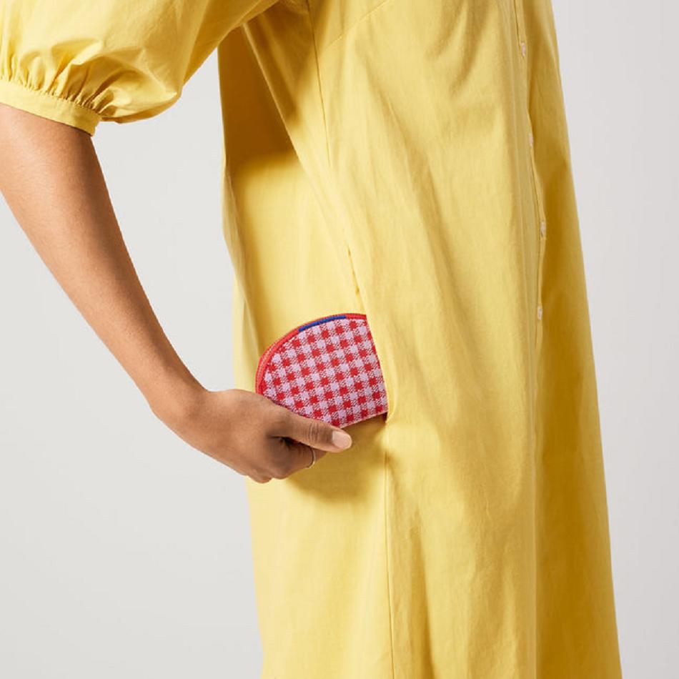 Women's Rothy's The Demi Pouch Wallets Red | TAUWZ39543