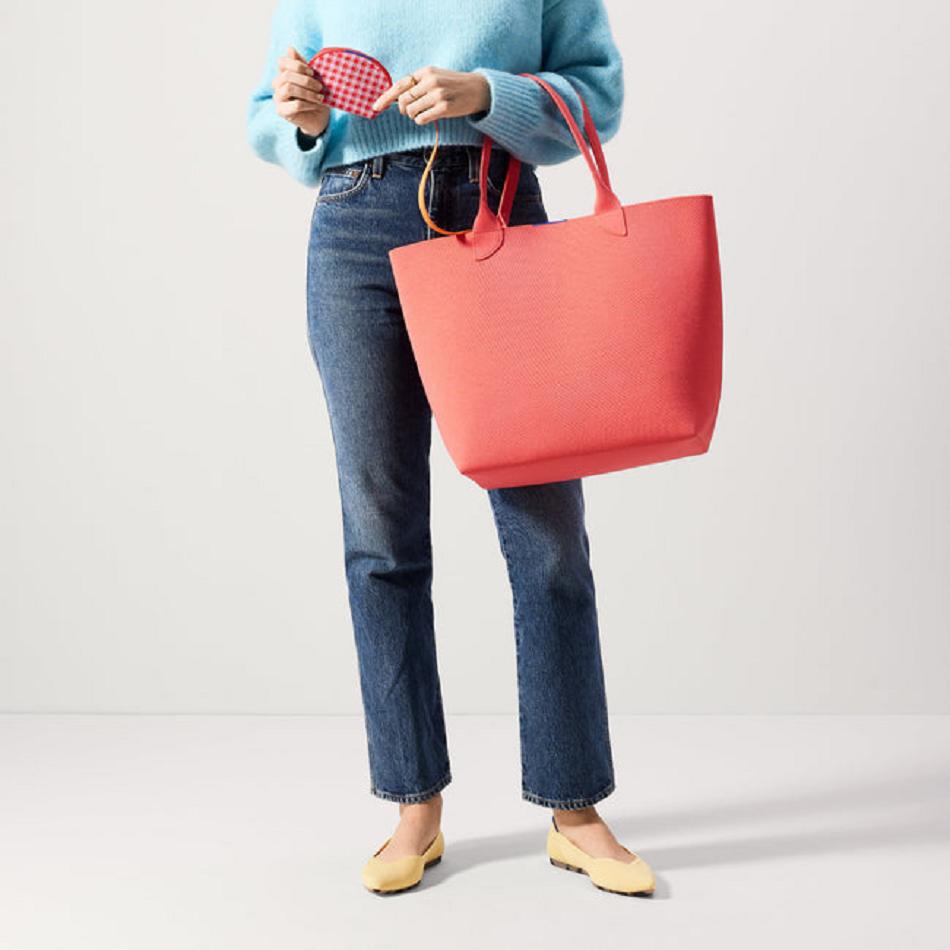 Women's Rothy's The Demi Pouch Wallets Red | TAUWZ39543