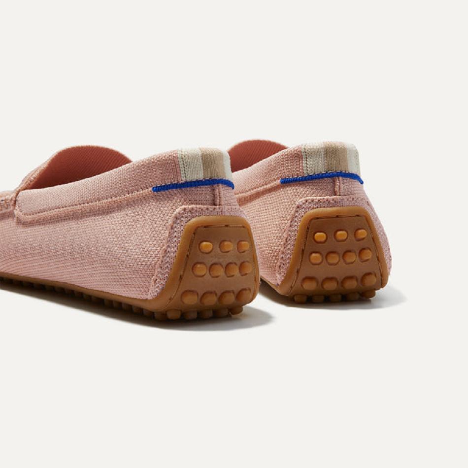 Women's Rothy's The Driver Flat Shoes Pink | AUEAH84185