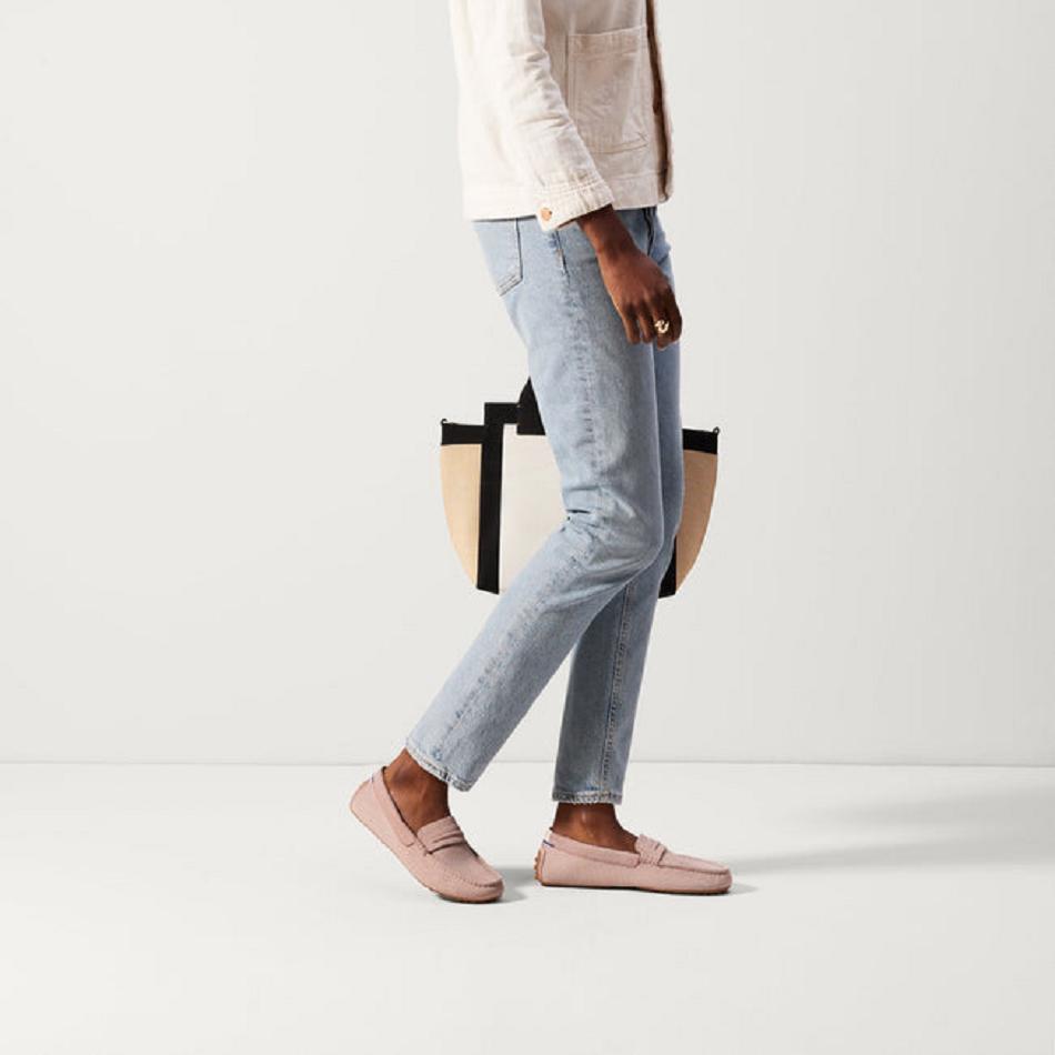 Women's Rothy's The Driver Flat Shoes Pink | AUEAH84185