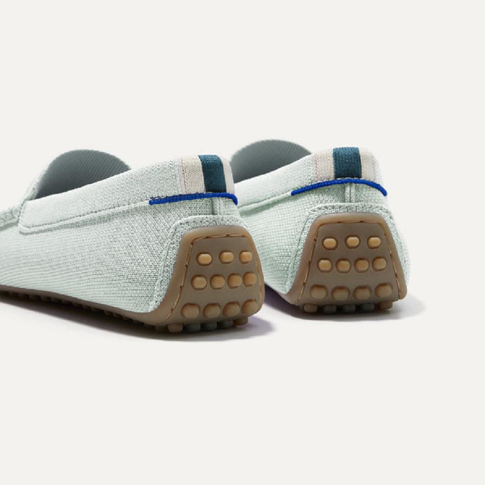 Women's Rothy's The Driver Flat Shoes Turquoise | SAUNY73057