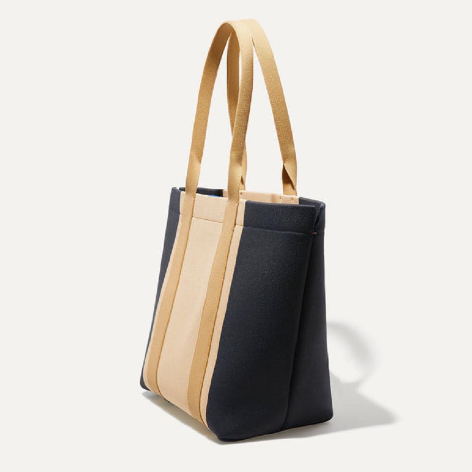 Women's Rothy's The Essential Tote Bags White / Black | FAUUI43093