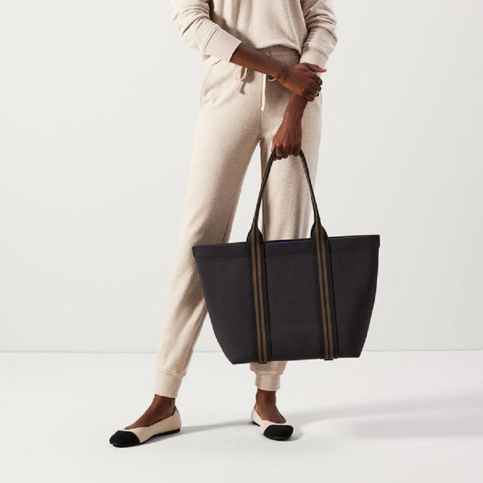 Women's Rothy's The Essential Tote Bags Black | ZAUNQ27971