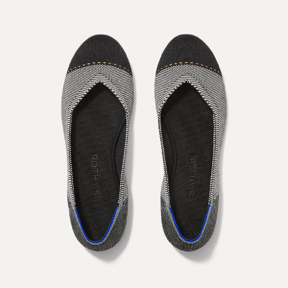 Women\'s Rothy\'s The Flat Flat Shoes Grey | AUNZX48528