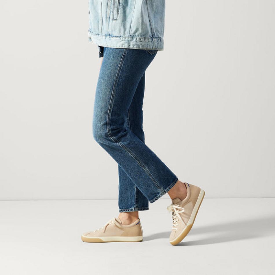 Women's Rothy's The Lace Up Sneakers Beige | AUIIZ96691