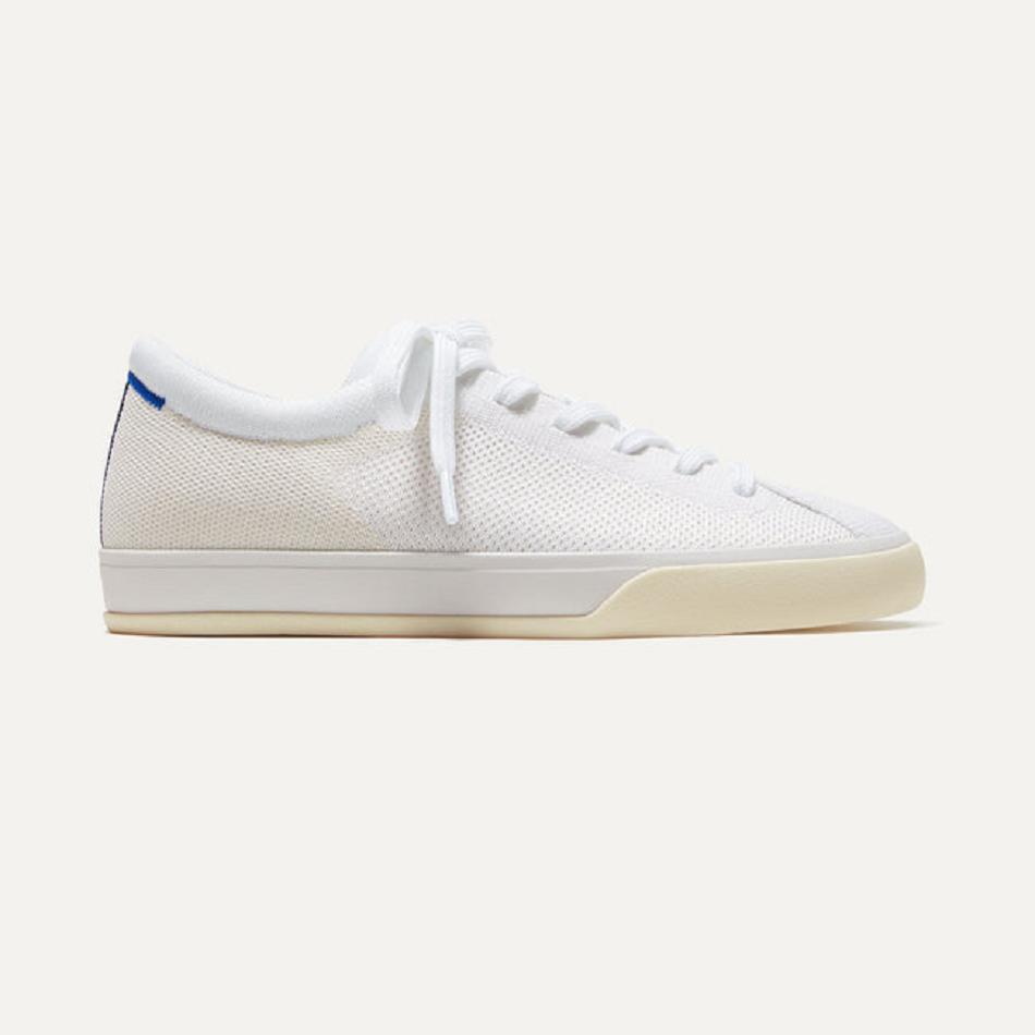 Women\'s Rothy\'s The Lace Up Sneakers White | TAUPQ33910