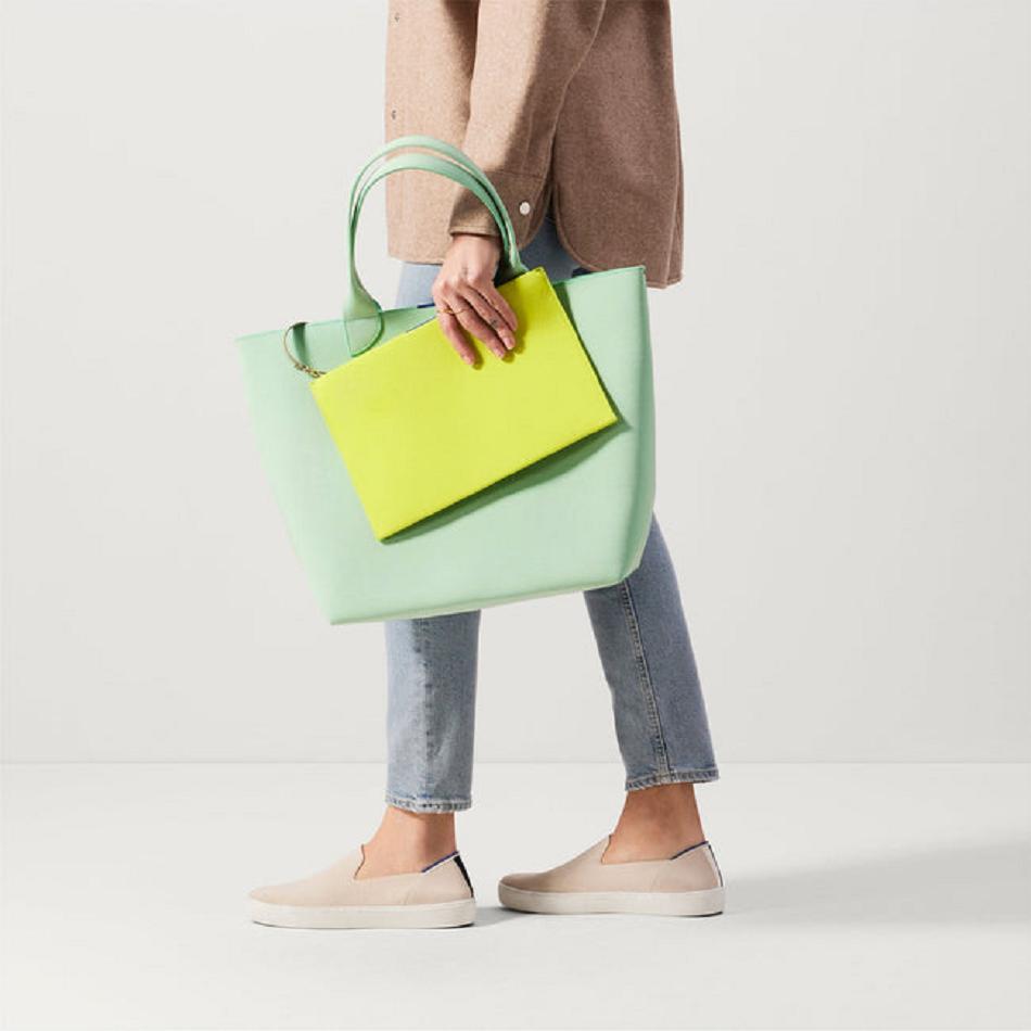Women's Rothy's The Lightweight Tote Bags Mint | AUICD90528