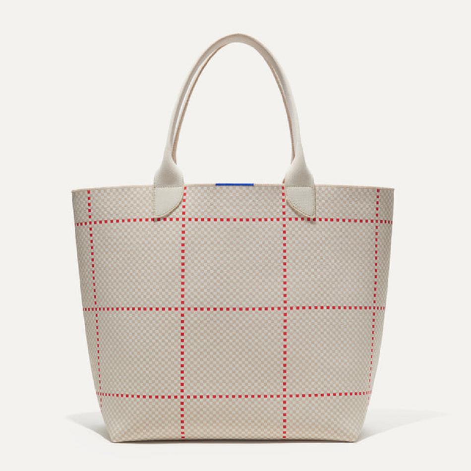 Women\'s Rothy\'s The Lightweight Tote Bags White | AUXMI84466