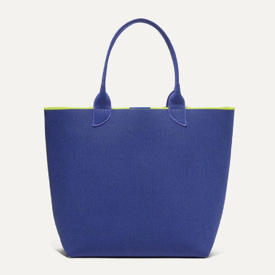 Women\'s Rothy\'s The Lightweight Tote Bags Blue / Yellow | BAUSO56631