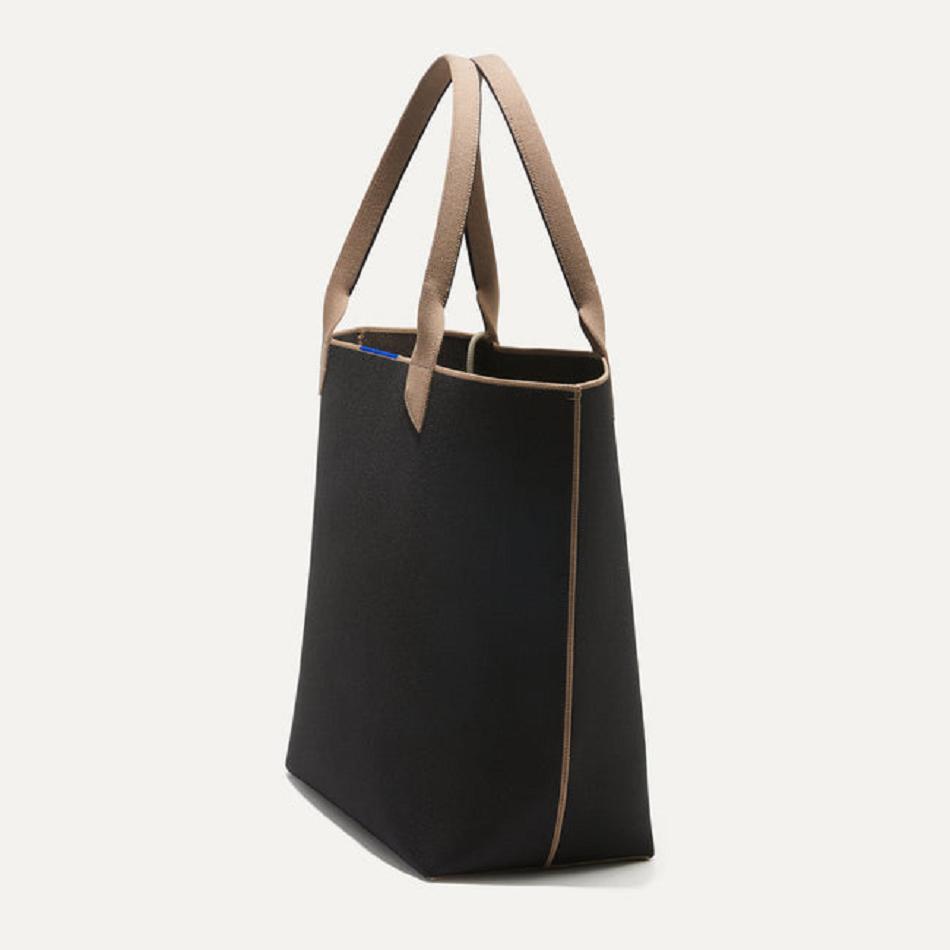 Women's Rothy's The Lightweight Tote Bags Black | LAUSX49473