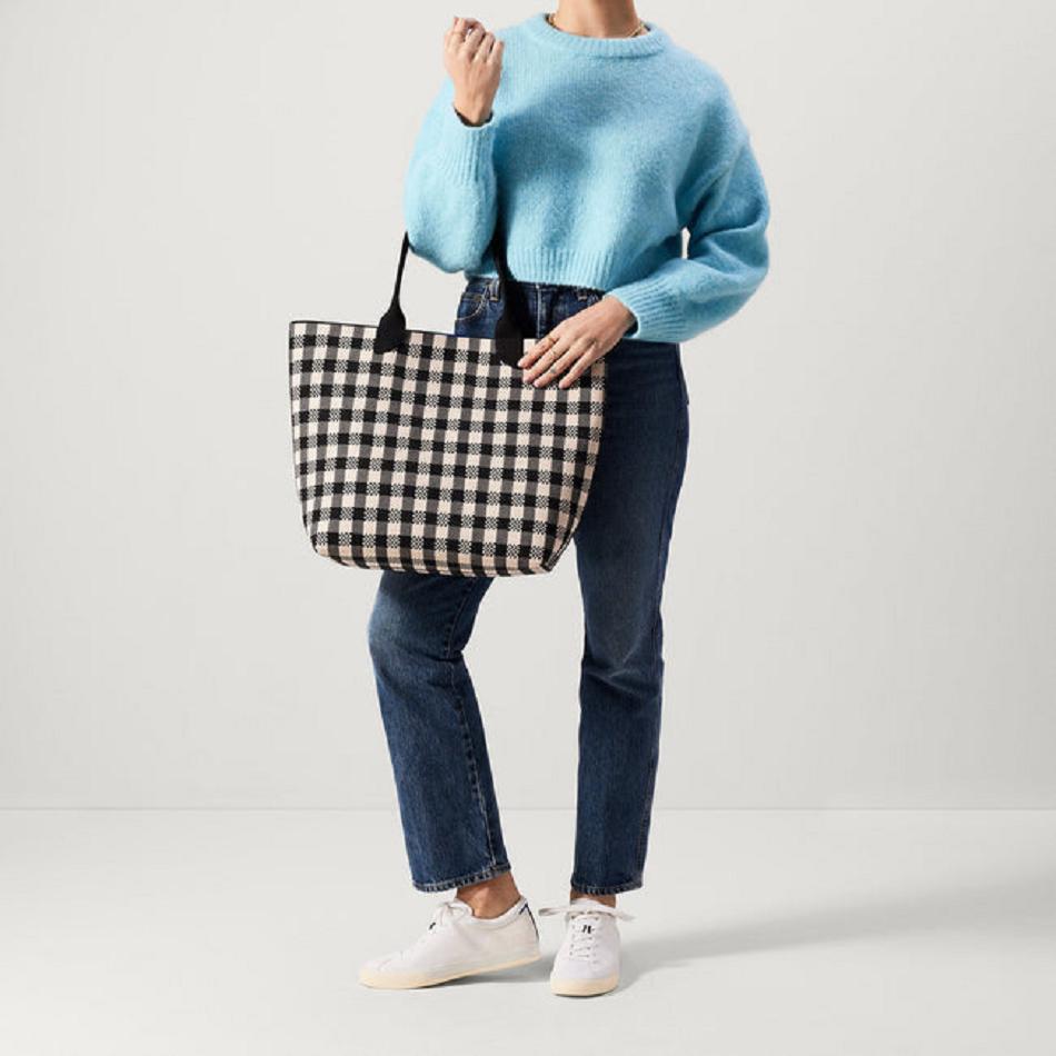 Women's Rothy's The Lightweight Tote Bags Black | YAUGT89471