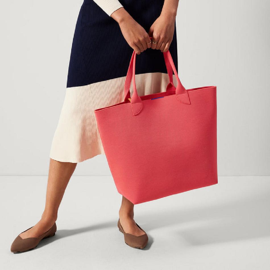 Women's Rothy's The Lightweight Tote Bags Red | ZAUNQ17553