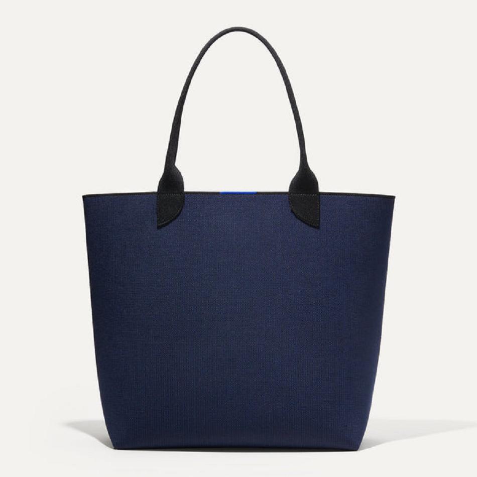Women\'s Rothy\'s The Lightweight Tote Bags Blue / Black | ZAUNQ86278