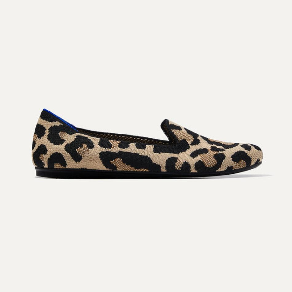 Women's Rothy's The Loafer Flat Shoes Brown | AAUWC64276
