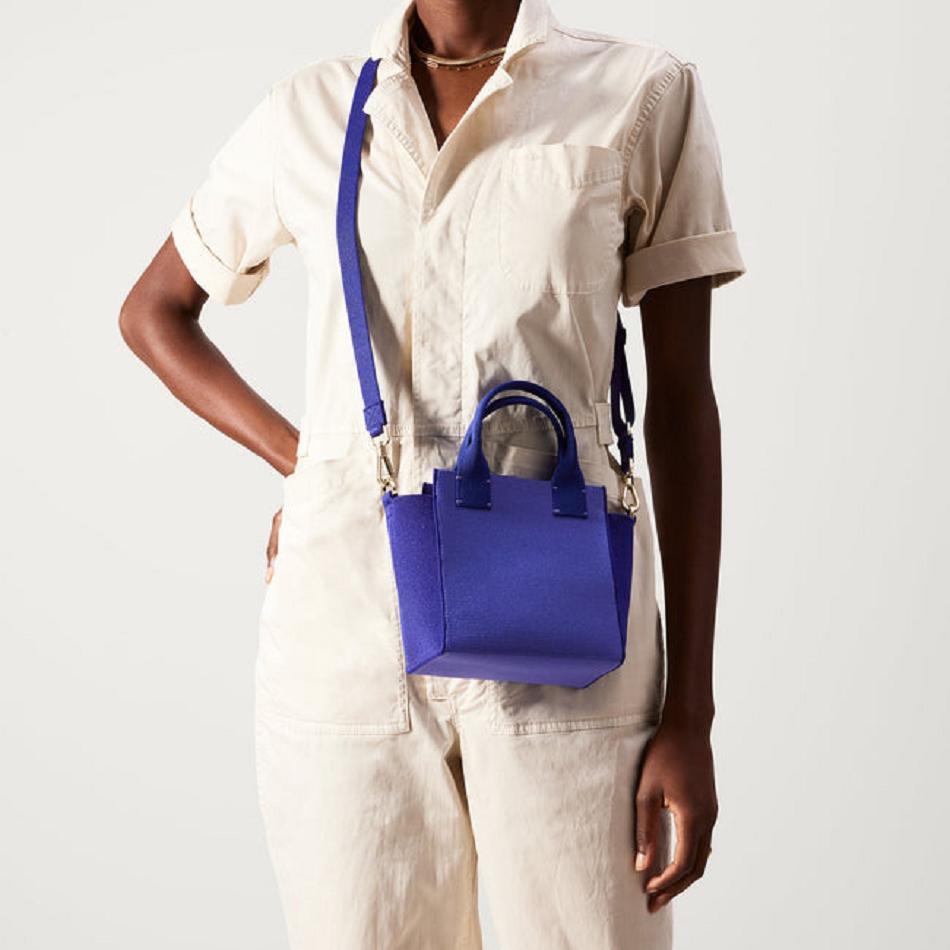 Women's Rothy's The Mini Handbag Crossbody Bags Blue | AUCVG42195