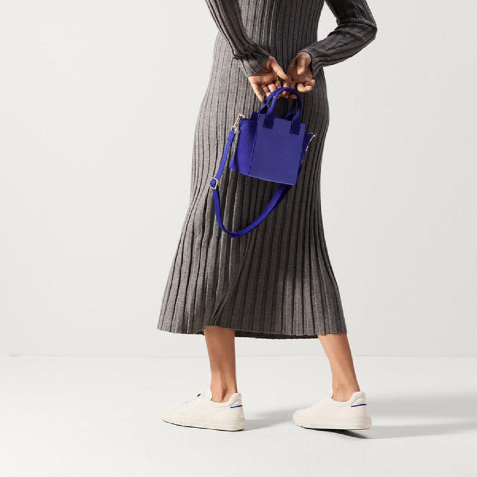 Women's Rothy's The Mini Handbag Crossbody Bags Blue | AUCVG42195