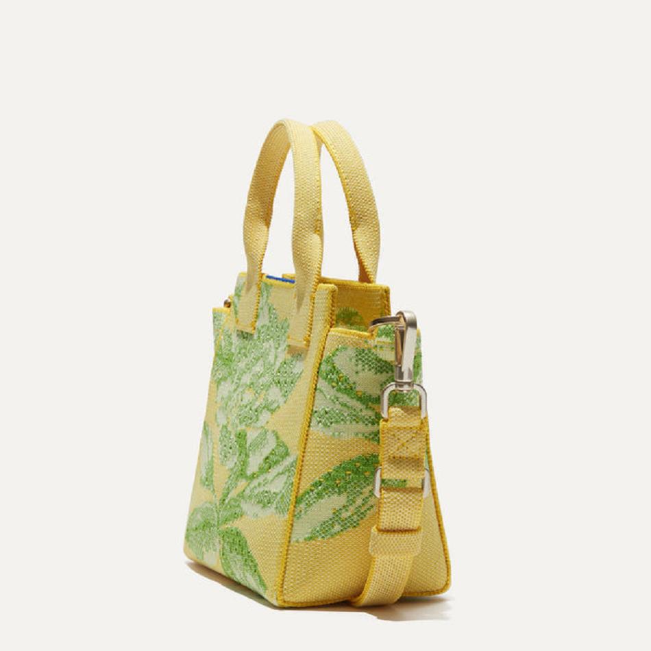 Women's Rothy's The Mini Handbag Crossbody Bags Yellow / Green | AUQAV69530