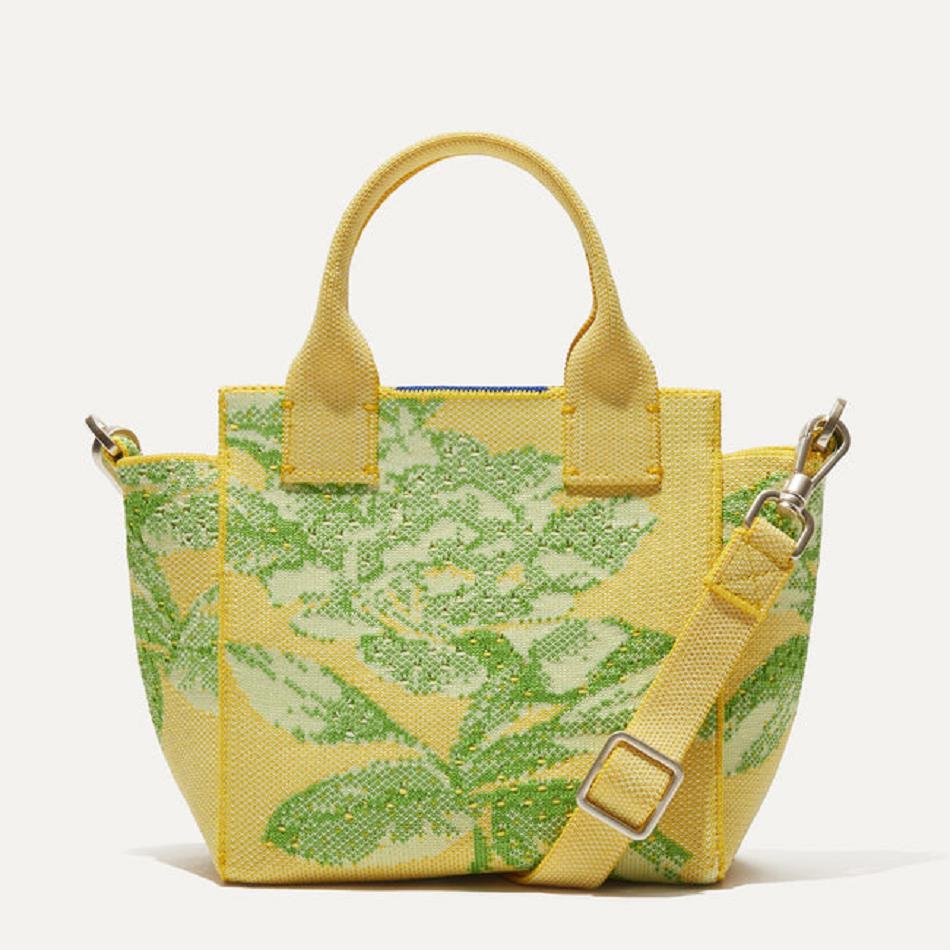 Women\'s Rothy\'s The Mini Handbag Crossbody Bags Yellow / Green | AUQAV69530