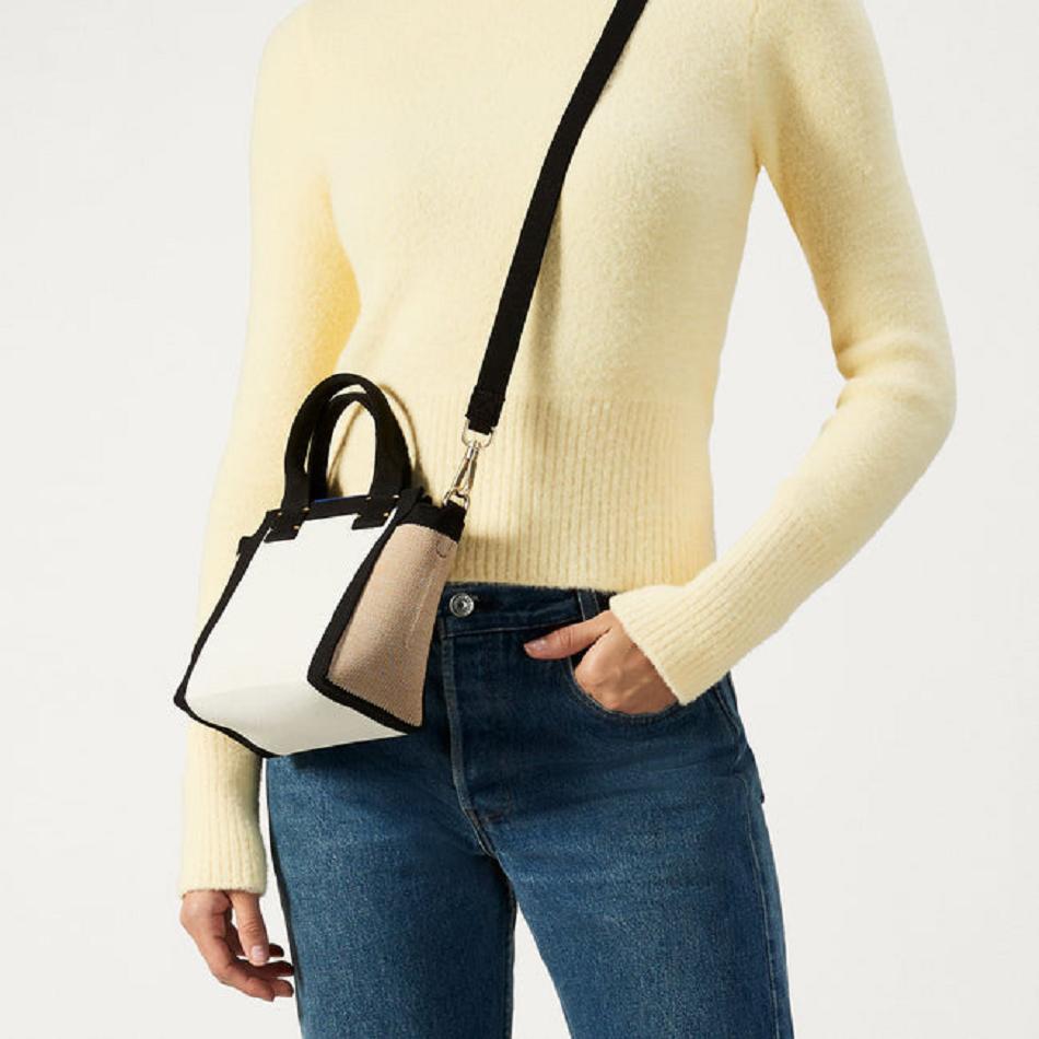 Women's Rothy's The Mini Handbag Crossbody Bags White | ZAUNQ94193
