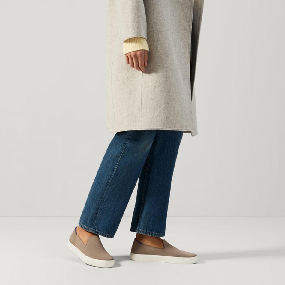 Women's Rothy's The Original Slip On Sneakers Beige | AUIIZ16021