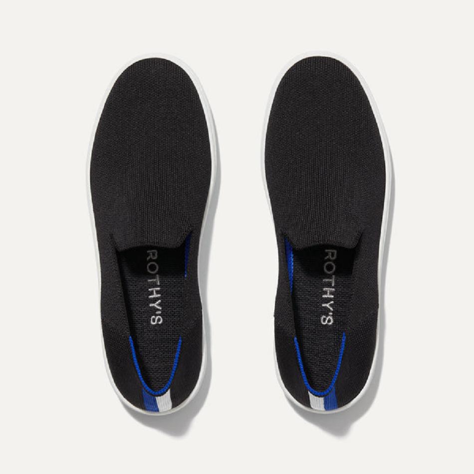 Women's Rothy's The Original Slip On Sneakers Black | AUQCS93903