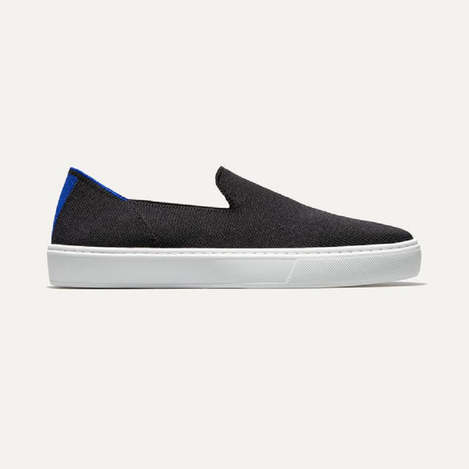 Women\'s Rothy\'s The Original Slip On Sneakers Black | AUQCS93903