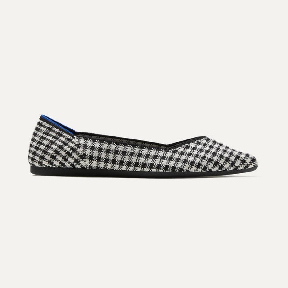 Women's Rothy's The Point Flat Shoes Grey | AUCIF28804